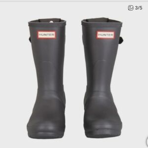 (Ew) Nib Hunter Ladies Original Short Back Adjustable  Rain Boots